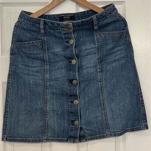 Eddie Bauer- Limited Edition Button- Up  Jean Skirt